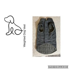 THERAPEUTIC WEIGHTED DOG VEST GRAY SIZE MED FREE ROLL POOPY BAGS